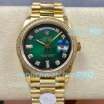 8+ Factory Rolex Day-Date Swiss 2834 Green Dial Copy Watch 